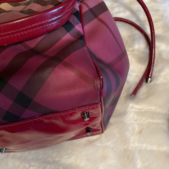 Burberry Raspberry Gradient Supernova Check Bilmore Tote LIMITED EDITION - Picture 11 of 15